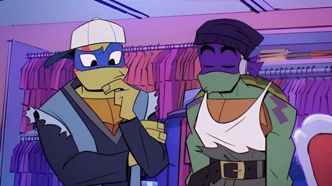 Leo And Donnie, Tmnt Drawings, Tmnt Rise, Disaster Twins, Mestre Splinter, Rise Of The Tmnt, Donatello Tmnt, Ninja Turtles Funny, Teenage Mutant Ninja Turtles Artwork