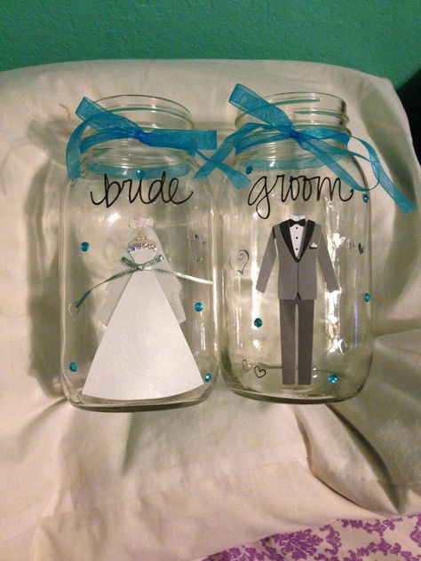 DIY money cans for dollar dance :) Dollar Dance Jars, Dollar Dance Ideas, Dollar Dance Wedding, Dollar Dance, Purple Reception, 5 Dollar, Money Jars, Money Dance, Diy Money