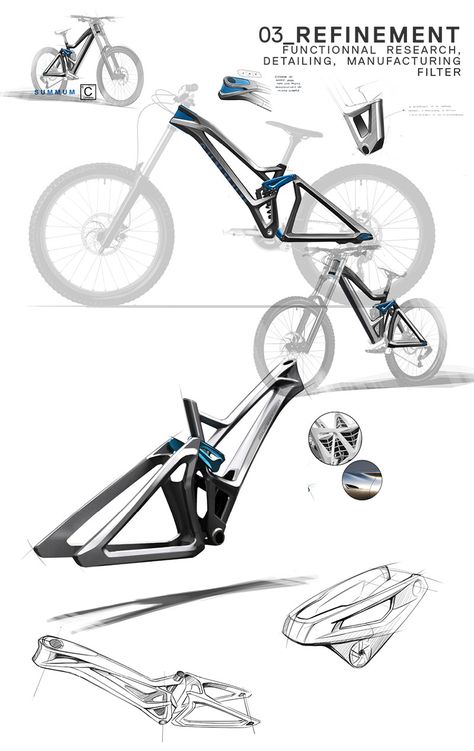 Bike designs by Cero Bicycle Sketch, Industrial Design Portfolio, Drukarka 3d, Bike Sketch, Downhill Bike, Industrial Design Sketch, Custom Bicycle, Garage Ideas, Bicycle Design