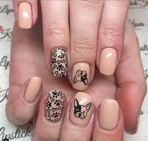 Manicure Design Ideas, Dog Nail Art, Animal Nail Designs, Trendy Manicure, Lily Nails, Trendy Nail Designs, Make Your Choice, Abstract Nail Art, Bulldog Lover