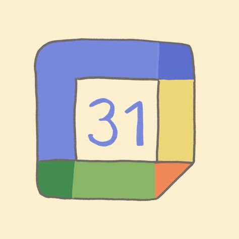 Google Calendar App Icon, Google Calendar Icon, Ipad Themes, Mobile App Icon, Apps Icon, Calendar App, Calendar Icon, Google Calendar, App Icon Design