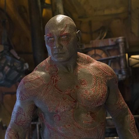 Marvel Studios on Instagram: “"There are two types of beings in the universe: those who dance, and those who do not." - Drax #WednesdayWisdom” Team Captain America, Drax The Destroyer, 2 Tattoo, Dave Bautista, Avengers Cast, Wwe Legends, Galaxy 2, Dwayne The Rock, Movie Wallpapers