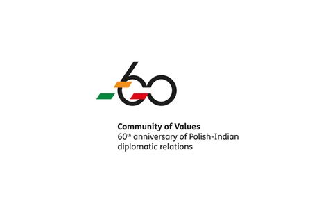 The project of a logo commemorating the 60th anniversary of theestablishment of Polish – Indian diplomatic relations Diplomatic Relations Logo, 60 Anniversary Logo, 60 Logo, Anniversary Logos, Diplomatic Relations, Corporate Anniversary, 60 Year Anniversary, Trendy Logo Design, Peacock Logo