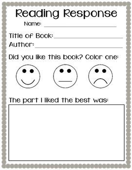 FREEBIE: Read and response sheet for your students to use after reading a book or listening to one on tape in your listening center. Great way to check for understanding of the book and also give them a time to reflect. Great to use in your kindergarten or first grade classroom!: Reading Response Worksheets, Story Maps, Check For Understanding, Listening Center, Activity Worksheet, Book Reports, Key Ideas, Music Listening, Reading Activity