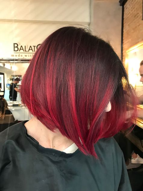 Unnatural Hair Color, Sunset Hair, Short Sassy Haircuts, Inspo Hair, Diy Hair Color, Creative Hair Color, Dyed Red Hair, Bright Red Hair, Dyed Hair Inspiration