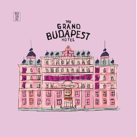 Budapest Hotel Illustration, Grand Budapest Hotel Aesthetic, Wes Anderson Grand Budapest Hotel, Grand Budapest Hotel Poster, Vintage Web Design, The Grand Budapest Hotel, Wes Anderson Movies, Small Business Gifts, Grand Budapest