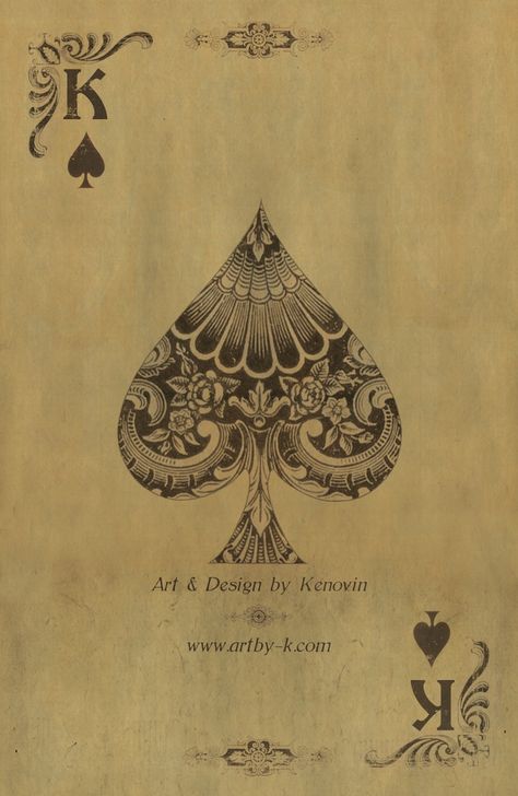 Card Suits Aesthetic, Spade Tattoo Design, Card Suit Tattoo, Playing Card Tattoo, Old Playing Cards, Harley 48, A Playing Card, Pitbull Art, Playing Cards Design