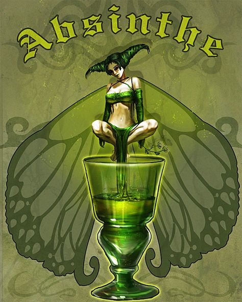 Green Fairy Absinthe, Absinthe Fairy, Absinthe Art, Illustration Kunst, Fairies Photos, Green Fairy, Deco Poster, Art Et Illustration, Absinthe