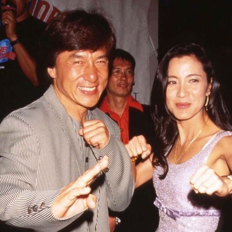 Jackie Chan 90s, Michelle Yeoh 90s, Jackie Chan Movies, 90s Icons, 90s Pop Culture, Girl God, Michelle Yeoh, Jackie Chan, Living Legends