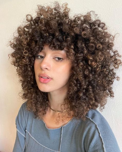 Short Natural Curly Hair Color Ideas, Curly Shag Black Women, 3c Curly Haircut, 4b Curls, Hair Shapes, Layered Curly Haircuts, Curly Cut, Short Natural Curly Hair, Dyed Curly Hair