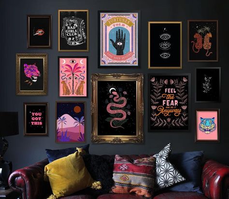 Maximalism Home, Salon Suites, Dark Home Decor, Goth Home, Dark Home, Kitchen Home Decor, Maximalist Decor, Home Decor Living Room, Apartment Decor Inspiration