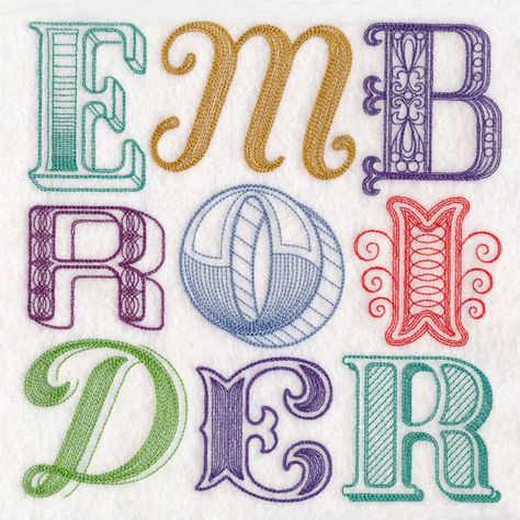 Embroidered Typography, Embroidery Typography, Monogram Embroidery Letters, Create Typography, Library Embroidery, Pinterest Crafts, Embroidered Letters, Freestanding Lace Embroidery, Ipad Lettering