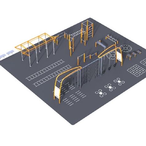 Playgrounds Architecture, Outdoor Gym Equipment, Urban Playground, Kids Play Spaces, Outdoor Play Area, Home Gym Design, Model House Plan, Playground Design, Outdoor Gym