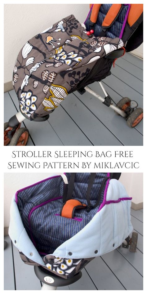 DIY Fabric Stroller Sleeping Bag Free Sewing Pattern | Fabric Art DIY Sleeping Bag Sewing Pattern, Diy Sleep Sack, Stroller Blanket Diy, Stroller Bag Pattern, Diy Baby Sleeping Bag, Diy Sleeping Bag, Bag Free Sewing Pattern, Sleeping Bag Pattern, Fabric Art Diy