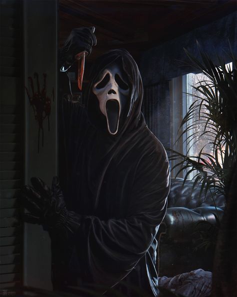 Terror Movies, Ghostface Scream, Scary Movie Characters, Big Scary, Horror Movie Icons, Horror Tattoo, Retro Horror, Horror Movie Art, Dark Anime Guys