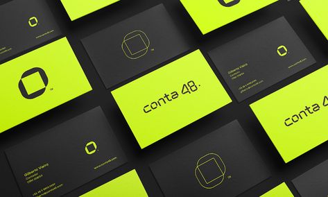 Conta 48 | Brand Identity on Behance Tech Projects, K Logos, Adventure Time Wallpaper, Brand Creation, Stationary Design, Company Branding, Brand Guide, Jaco, Club Design