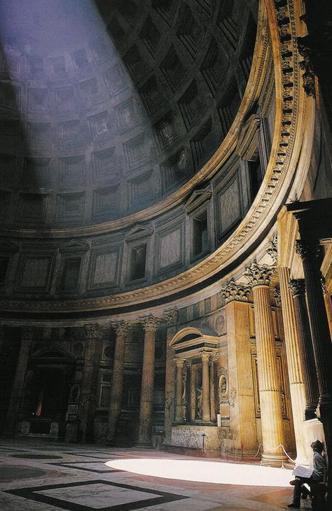 Rome Checklist, Roman Empire Architecture, Pantheon Italy, Roman Cathedral, Ancient Rome Architecture, Ancient Rome Aesthetic, Rome Buildings, Rome Pantheon, Rome Painting