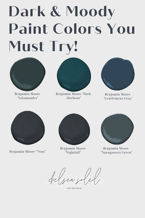 Behr Dark Blue Green Paint Colors, Midnight Blue Paint Benjamin Moore, Midnight Green Paint, Dark Blue Green Grey Paint Colors, Dark Bluish Green Paint Colors, Best Deep Teal Paint Color, Benjamin Moore Dark Teal Paint Colors, Dark Greenish Blue Paint, Dark Peacock Paint Color