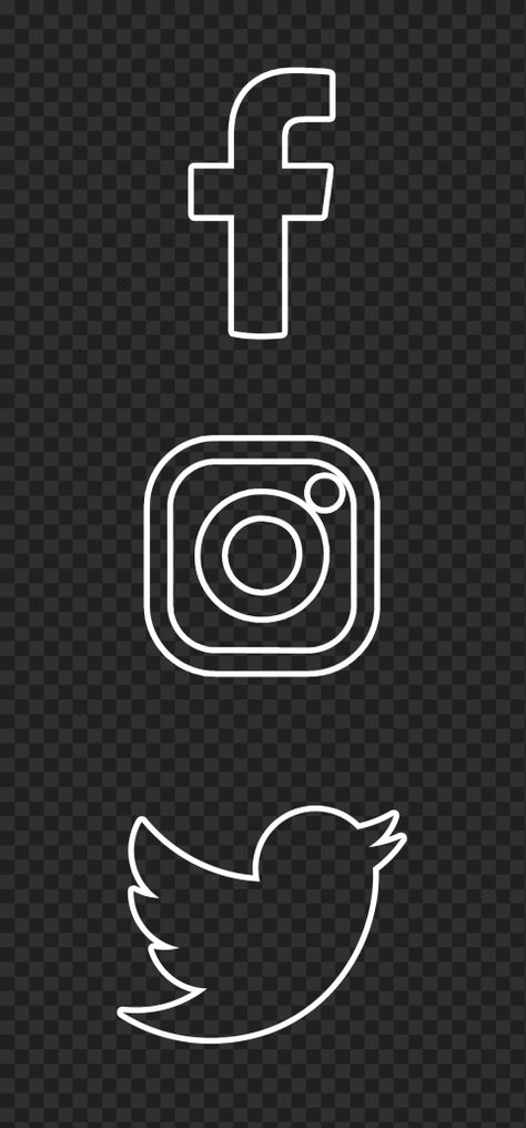 Transparent App Icons, White Background Instagram, Facebook Icon Png, Facebook And Instagram Logo, Logo Outline, Original Background, Hd Icons, Twitter Logo, Facebook Icons