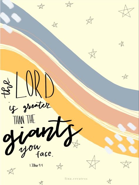 God Is Bigger Than The Giants You Face, Gods Inspiration, Free Scripture Cards, Free Christian Printables, God Is Bigger, Free Scripture Printables, Mark 5, Blue Quotes, The Giants