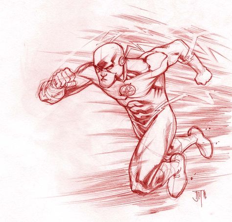 The Flash Comic Art, The Flash Drawing, Comic Anatomy, The Flash Comic, Francis Manapul, Superhero Sketches, Flash Superhero, Flash Drawing, Comic Book Art Style