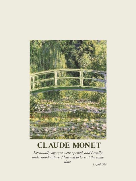 Monet Japanese Bridge, Claude Monet Poster, Japanese Bridge, Claude Monet Art, Flowers Poster, Monet Art, Arte Van Gogh, Art Exhibition Posters, Monet Paintings