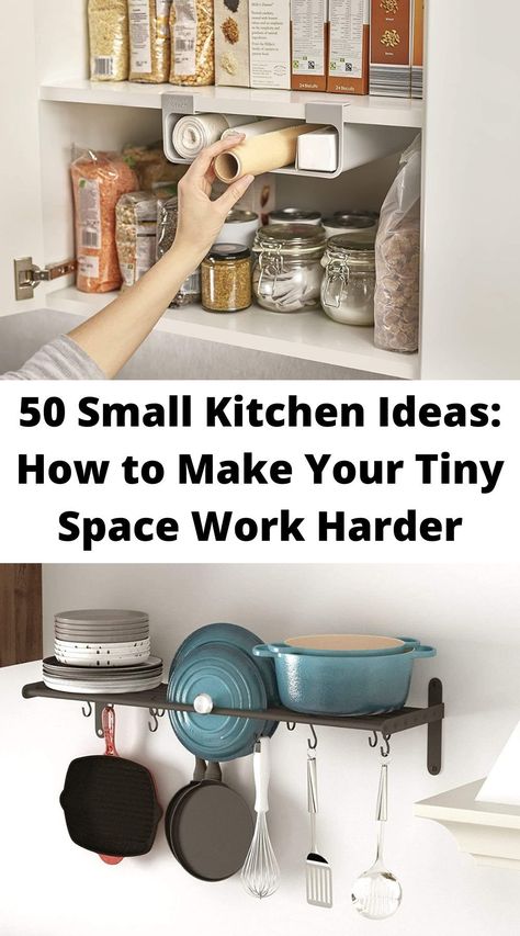 Compact Kitchen Ideas Small Places, Clever Storage Small Kitchen, Small Space Storage Kitchen, Diy Kitchen Space Saving Ideas, Kitchen Wasted Space Ideas, Low Storage Kitchen, Storage For Tiny Kitchen, Small Storage Ideas Kitchen, Small Galley Kitchen Storage Ideas