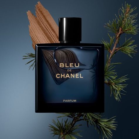 BLEU DE CHANEL Parfum. A woody, aromatic and powerful fragrance that opens with freshness and lingers with an accord heightened by notes of by New Caledonian sandalwood. . . . . #chanel #bleudechanel #chanelparfum #chanelperfume #chanelfragrance #perfume #fragrance #scent #beauty #chanelbeauty Perfume Widget, Chanel Bleu, Lancome Perfume, Perfume Genius, Chanel Fragrance, Fragrance Photography, Blue Perfume, Perfume Photography, Perfume Ad