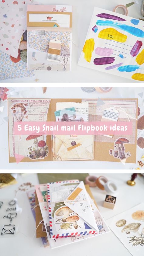 Snail Mail ideas !! Easy flipbook ideas 😁 Snail Mail Flipbook Ideas, Penpal Flipbook Ideas, Flat Mail Ideas, Penpal Flipbook, Happy Mail Ideas, Snail Mail Printables, Flipbook Ideas, Snail Mail Crafts, Snail Mail Diy