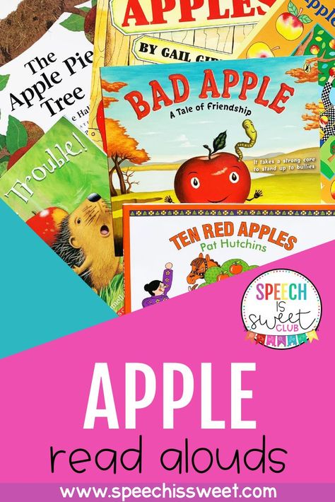 Apple Speech Therapy, Apple Speech Therapy Activities, Apple Theme Speech Therapy, Apple Speech And Language Activities, September Speech Therapy Activities, Apples Speech Therapy, Speech Therapy Apple Theme, Fall Theme Speech Therapy, Fall Speech Activities