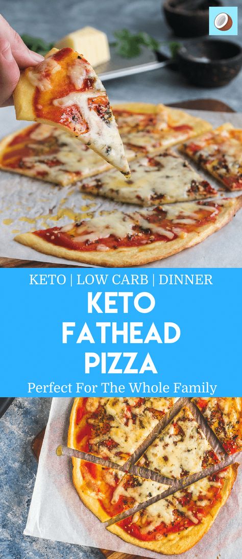 Keto fathead pizza is a favorite amongst the low carb community, and when you find the right recipe, you won't even notice that it's not full of carbs! Fathead dough is made from mozzarella cheese and is rolled out between two sheets of parchment paper (baking paper) which forms the base. Go nuts with the toppings, or keep it simple, it's really up to you! via @fatforweightlos Keto Fathead Pizza, Keto Pizza Base, Omni Diet, Fathead Pizza, Fathead Dough, Pizza Base, Low Carb Low Fat Recipes, Boiled Egg Diet Plan, Keto Pizza