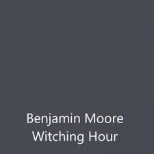 Witching Hour Paint Color, Benjamin Moore Witching Hour Exterior, Witching Hour Benjamin Moore Exterior, Witching Hour Paint, Bm Witching Hour, Witching Hour Benjamin Moore, Benjamin Moore Thunder, Perfect Grey Paint Color, Grey Bedroom Paint