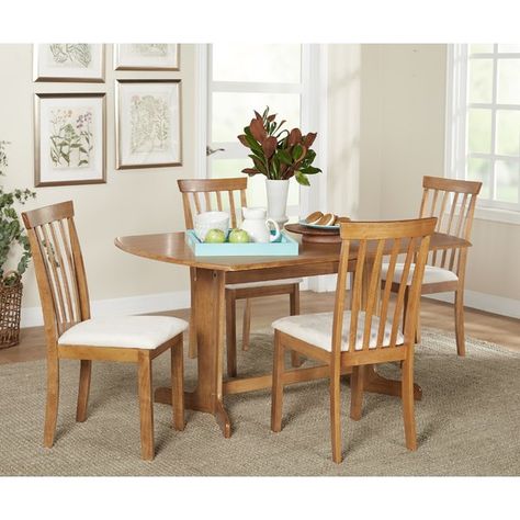 Red Barrel Studio Suzan 5 Piece Dining Set & Reviews | Wayfair Oak Extending Dining Table, Breakfast Nook Dining Set, Nook Dining Set, Solid Wood Dining Set, Extending Dining Table, Chair Wood, Oak Dining Chairs, 4 Dining Chairs, 7 Piece Dining Set