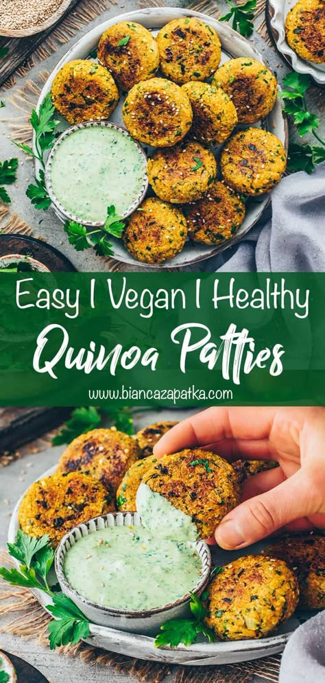 Quinoa Burgers Vegan, Quinoa Burger Recipe, Vegan Quinoa Recipes, Vegetarian Patty, Quinoa Veggie Burger, Veggie Burger Patties, Quinoa Patties, Veggie Cakes, Vegan Patties