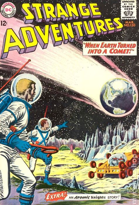 Strange Adventures, Silver Age Comic Books, Silver Age Comics, Strange Tales, Comic Book Art Style, Classic Comic Books, Sci Fi Comics, Dc Comic Books, Old Comics