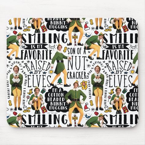 Elf Wallpaper, Buddy The Elf Quotes, Elf Movie Quotes, Buddy Elf, Elf Quotes, Elf Characters, Diy Fabric Crafts, Holiday Sewing, Elf Movie