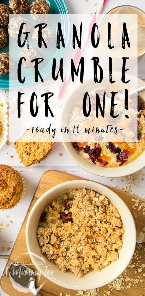 Granola Crumble, Crumble Recipes, Cherry Granola, Apple Crumble Pie, Bramley Apple, Apple Breakfast, Cold Cereal, Granola Cereal, Crumble Recipe