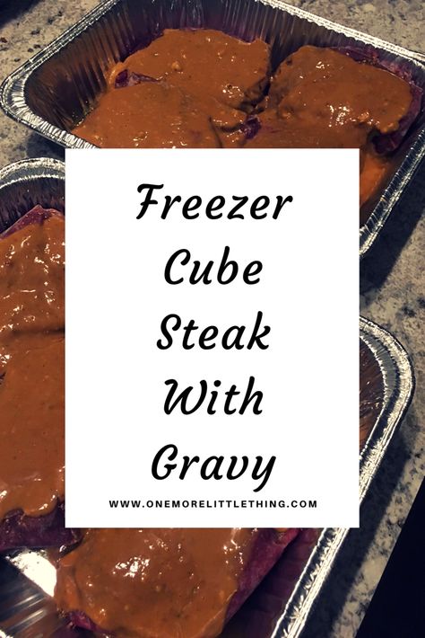 Cube Steak with Gravy Cube Steak With Gravy, Pressure Cooker Steak, Steak With Gravy, Beef Cubed Steak, Cube Steak And Gravy, Cubed Steak, Diy Dinner, Cube Steak Recipes, Freezer Friendly Meals