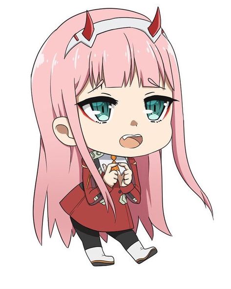 DARLING in the FRANXX 🔥 on Instagram: ““Wanna hold hands..?” (Happy Zero Twosday!) #darlinginthefranxx #darlinginthefranxxanime #ditf #ditfxx #darling #darlinginthefranxxzerotwo…” Chibi Zero Two, Anime Movement, Hiro X Zero Two, Zero Two, Darling In The Franxx, Cartoon Art Styles, Anime Chibi, Cartoon Art, Cute Drawings