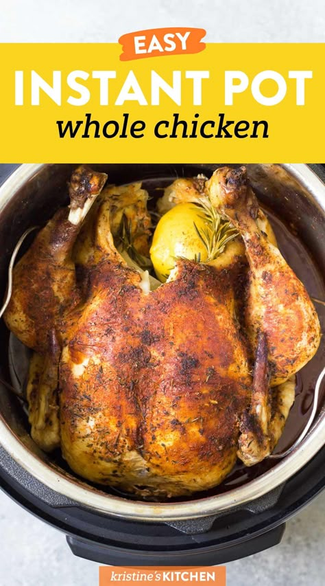 Instant Pot Whole Chicken Recipes Easy, While Chicken In Instant Pot, Instapot Whole Chicken Recipes Frozen, Best Instant Pot Whole Chicken Recipe, Instant Pot Whole Chicken Cook Time, Full Chicken Instant Pot, Whole Chicken Instapot Recipes, Whole Chicken Recipes Pressure Cooker, How To Cook Whole Chicken In Instant Pot