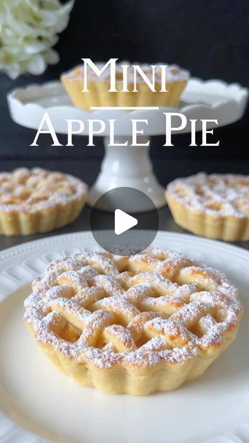 TABLE TASTE COLLECTION on Instagram: "We found the cutest pies ever at #foodwithstyle🤤. Try these cute and delicious Mini Apple Pies.🥧 Would you try this recipe? 📸: @foodwithstyle | Follow @tabletastecollection For More of the best finds.  Click here for the Recipe 🤍

Mini Apple Pie 

Explore the tempting world of homemade Mini Apple Pies, where apples meet the delicate creaminess of vanilla Pudding 🥰🤍

📝 Ingredients:

For 4 Tartelette with a diameter of 10 cm.

For the filling:

- 2 apples (Braeburn or Boskop), peeled, cored, and diced
- 30g sugar
- 25g butter

For the vanilla pudding:

- 300ml milk
- 30g sugar
- 20g cornstarch
- 2 egg yolks
- 1 tsp vanilla extract

For the shortcrust pastry:

- 250g all-purpose flour
- 125g cold butter, diced
- 30g  sugar
- 4 tablespoons ice-cold Assorted Pies, Mini Apple Tarts, Small Pies, Mini Apple Pie Recipe, Mini Apple Pie, Mini Pie Crust, Mini Pie Recipes, Baked Apple Recipes, Mini Apple Pies