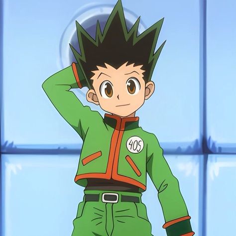 Gon Hair Down, Gon Drawings, Gon Cute, Gon Freecss Icon, Hunter X Hunter Drawing, Hunter X Hunter Characters, Gon Hunter X Hunter, Gon Hxh, Hxh Gon