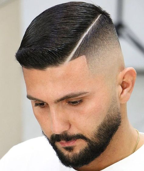 Military Fade Haircut, Disconnected Haircut, Haircut Names For Men, Military Haircut, Flat Top Haircut, Cool Mens Haircuts, Mens Haircuts, Mens Fade, Faded Hair