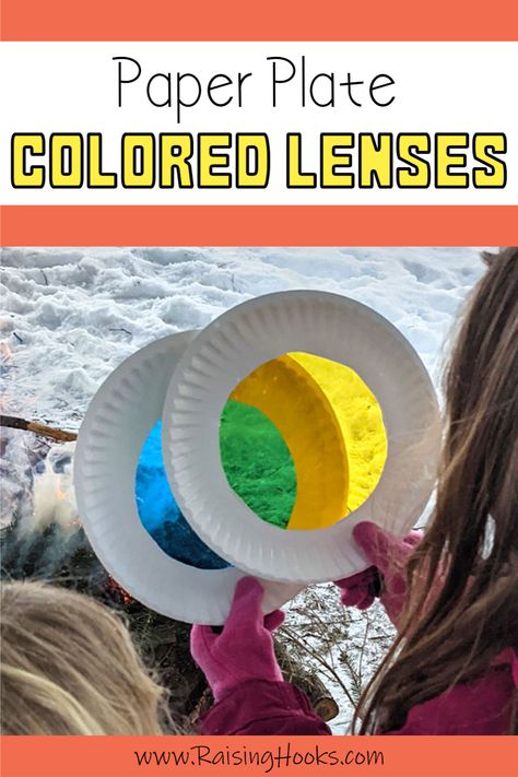 Create a colorful lenses with cellophane and paper plates. Watch your world transform into vibrant colors. Get creative and make new colors by combining paper plates. Observe how the different colors interact. Whether you are outside or inside, this is a wonderful activity for all! #acitivitiesforkids #kidsactivities #colors #lens #lenses #craftsforkids #kidscrafts Crafts With Cellophane, Colored Cellophane Crafts, Color Your World Summer Reading, Wheel Crafts For Preschoolers, Cellophane Crafts, Color Learning Activities For Toddlers, Wheel Crafts, Homeschool Stem, Outdoor Play Ideas