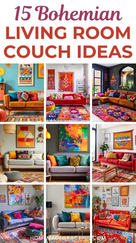 boho living room couch ideas Colored Couch Living Room Ideas, Daybed As Couch Living Room, Boho Sofa Couch, Living Room Ideas Girly, Living Room Decor Leather Couch, Living Room Inspo Apartment, Couch Pillows Ideas Color Schemes, Living Room Designs Boho