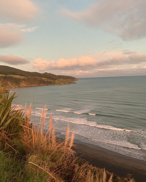 New Zealand Beach Aesthetic, New Zealand Beaches, Australia Beach Aesthetic, New Zealand Aesthetic, New Zealand Summer, Raglan New Zealand, Nz Beach, Australia Aesthetic, Travel New Zealand