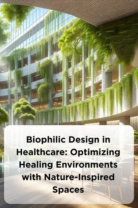 Biophilic Design in Healthcare: Optimizing Healing Environments with Nature-Inspired Spaces Biophilic Hospital, Medical Architecture, Biophilic Architecture, Healing Place, Calm Color Palette, Healthcare Architecture, Hospital Interior, Biophilic Design, Healing Space