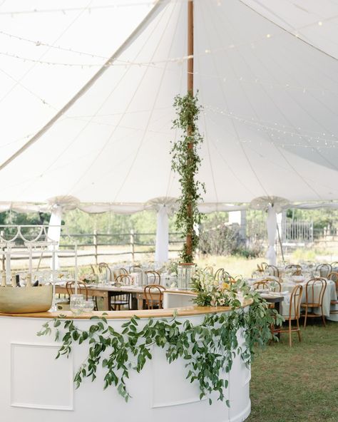 Considering a tented reception? PSA that all tents are nooootttt created equal. Sailcloth? walls? pole covers? draping? lighting? flooring?! So much to consider. DM us for our input if you’re feeling lost on what route you should go for this big ticket item on your wedding checklist 🏳️ Planning + Design | @curatedenver Venue + Catering | @greystonecastleboulder Beverage | @cocktailcaravanco Photography | @mckenziecoylephotography Floral | @figmentfloral Rentals | @copartyrentals Music | @dan... Outdoor Reception Tent, Tent Dance Floor Wedding, Canvas Tent Wedding, Sailcloth Wedding Tent, Tent Pole Decorations, Wedding Reception Dance Floor, Tent Wedding Reception, Sail Cloth, Tented Reception