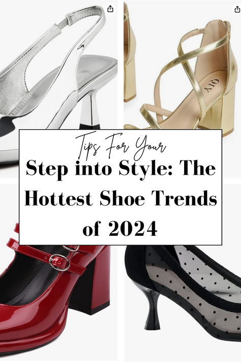 Are you ready to elevate your shoe game and step into style this year? From fashion runways to street style, the latest shoe trends of 2024 are all about making a statement and expressing your style. Whether you’re a sneakerhead, a fan of heels, or prefer flats, there’s a trend for everyone to rock this season. Let’s dive into the top shoe trends that are dominating the fashion scene in 2024. Heels 2024 Trends, Trending Heels 2024, 2024 Heels Trend, Shoe Trend 2024, Shoes Trend 2024, Shoes 2024 Trends, 2024 Shoe Trends, Shoes For Dresses, Heels 2024