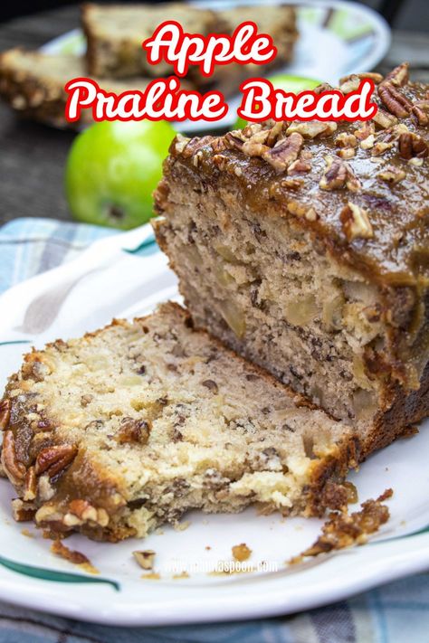 Apple Praline Bread, Apple Bread, Quick Breads, Easy Bread, Loaf Cake, Easy Cooking Recipes, Sweet Tarts, Baking Flour, Breakfast Breads